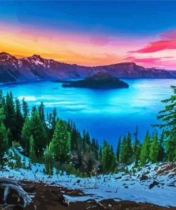 Beautiful Landscape Pacific Northwest Paint By Number