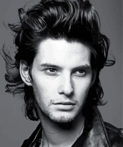 Black And White Ben Barnes Paint By Number