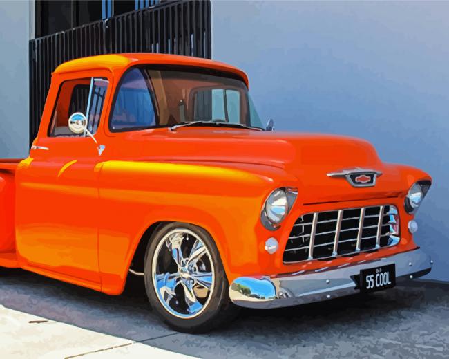 Chevy Stepside Paint By Numbers