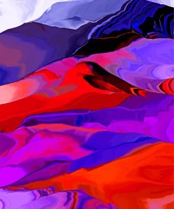 Colorful Abstract Hills Paint By Number