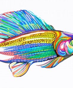 Colorful Grayling Fish Paint By Numbers