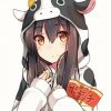 Cow Anime Girl Paint By Numbers