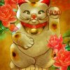 Cute Lucky Cat Art Paint By Number