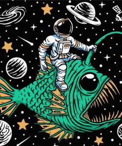 Deep Sea Fish In Space Paint By Number