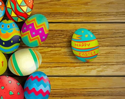 Easter Eggs Theme Paint By Number