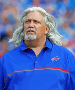 Football Coach Rob Ryan Paint By Number