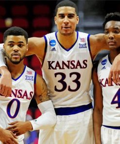 Kansas Jayhawks Basketball Players Paint By Number