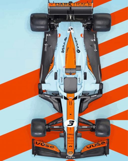 Mclaren F1 Car Paint By Number