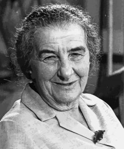 Monochrome Golda Meir Paint By Numbers