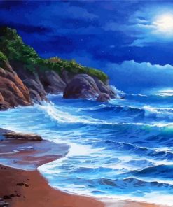Moonlight Sea Paint By Numbers