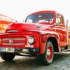 Red International Harvester Paint By Number