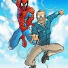 Spiderman And Stan Lee Paint By Number