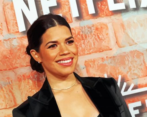 The American Actress America Ferrera Paint By Number