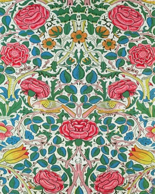William Morris Rose Paint By Numbers