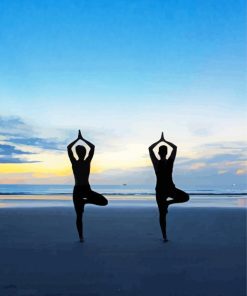 Yoga Body Silhouette Paint By Number