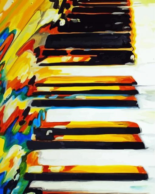 Abstract Piano Paint By Number