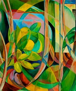 Abstract Plants Paint By Number