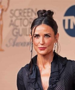 Actress Demi Moore Paint By Number