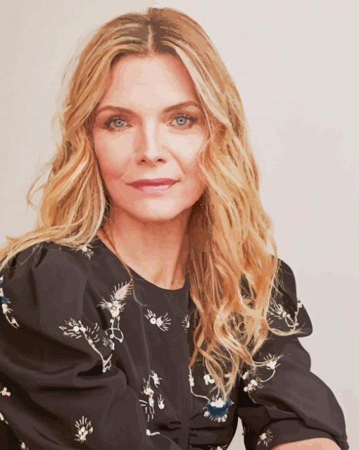 Actress Michelle Pfeiffer Paint By Numbers