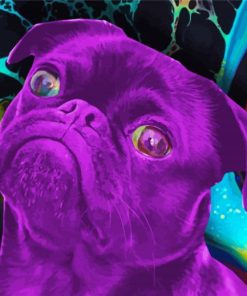 Aesthetic Psychedelic Dog Paint By Numbers