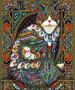 Aesthetic Tapestry Cat Paint By Number