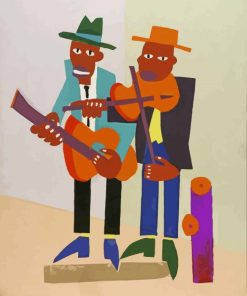 African American Men Musicians Art Paint By Numbers