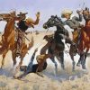 Aiding A Comrade By Frederic Remington Paint By Number