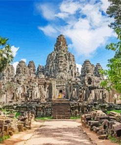 Angkor Thom Cambodia Paint By Numbers