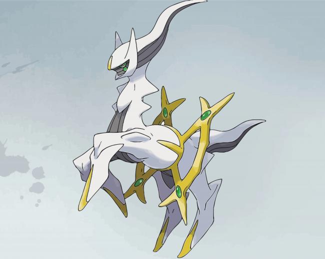 Arceus Pokemon Paint By Numbers