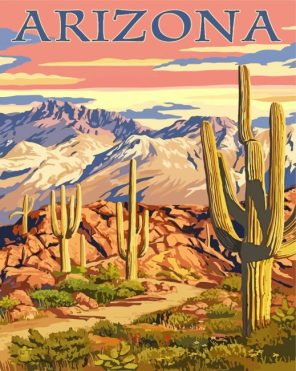 Arizona Poster Paint By Number