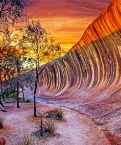 Australia Wave Rock Paint By Numbers