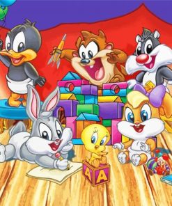 Baby Looney Tunes Cartoon Characters Paint By Number