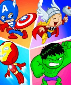 Baby Marvel Art Paint By Number