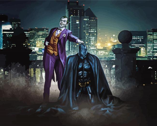 Batman And Joker Characters Paint By Number