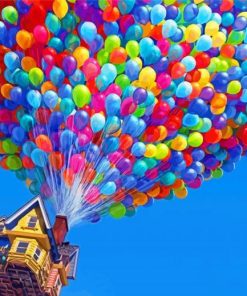 Beautiful Up Balloons Paint By Numbers