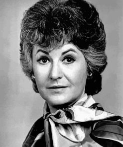 Black And White Bea Arthur Paint By Numbers