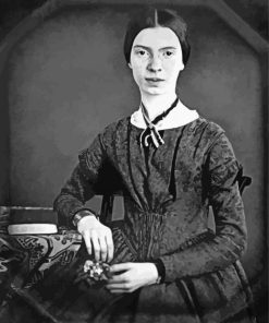 Black And White Emily Dickinson Paint By Number
