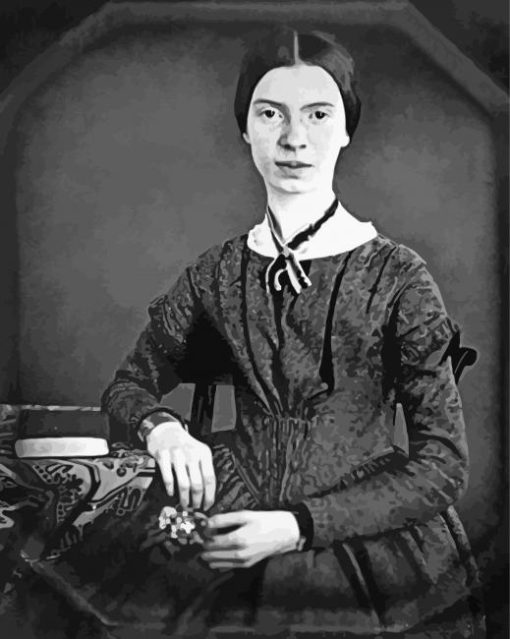 Black And White Emily Dickinson Paint By Number
