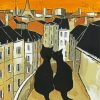 Black Cats In Paris Paint By Numbers