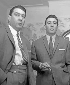 Black And White Kray Twins Paint By Numbers