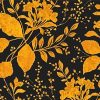 Black And Gold Flowers Paint By Numbers