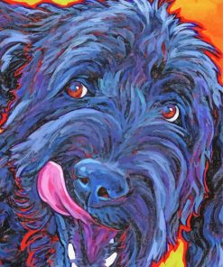 Black Labradoodle Art Paint By Numbers