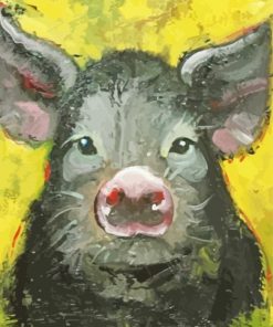 Black Pig Paint By Number