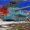 Blue Amx 50 Tank Paint By Numbers