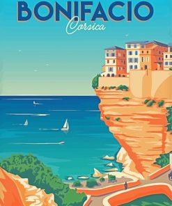 Bonifacio Corsica Poster Paint By Number