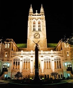 Boston College At Night Paint By Number