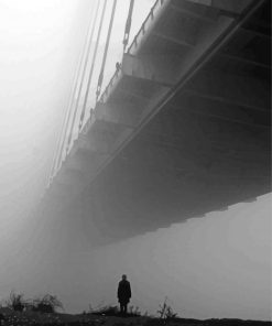 Bridge In The Fog Paint By Numbers
