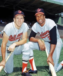 Brooks Robinson And Frank Robinson Paint By Numbers