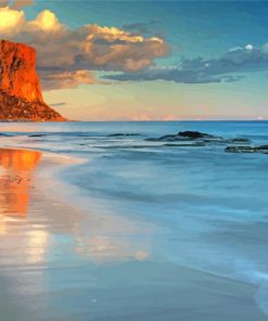 Calpe Beach At Sunset Paint By Numbers