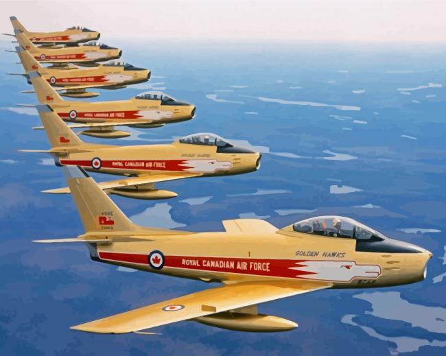 Canadian Air Force Paint By Numbers